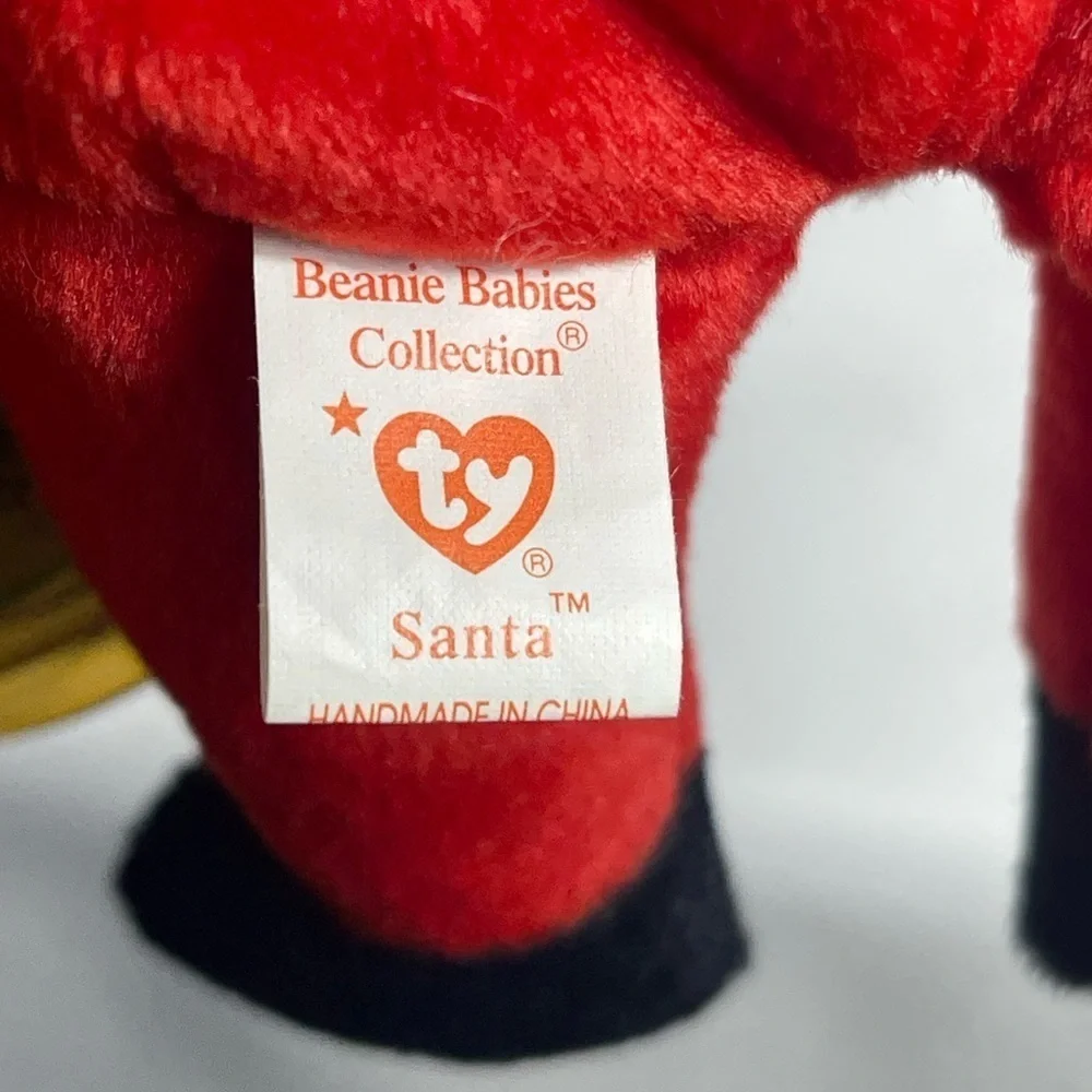 Ty Vintage Santa Claus Beanie Baby Plush Collectible New W/ Original Case 1998